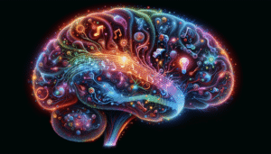 Illustration of the brain representing EMDR therapy and trauma processing